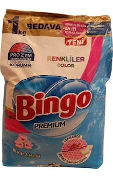 Bingo Matik Premium Renkli Toz Çamaşır Deterjanı 8 KG Bingo Matik Premium Renkli Toz Çamaşır Deterjanı 8 KG