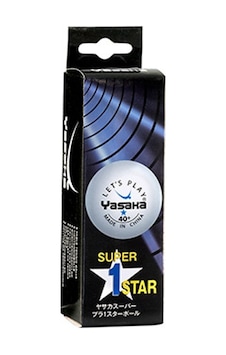 Yasaka Masa Tenis Topu 3 Lü Beyaz 1 Yıldız -40+-441203