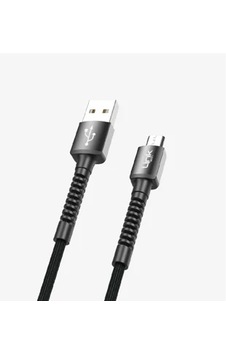 Linktech K551 Safe & Fast 1m Örgülü Metal Başlı Micro Usb Şarj Kablosu
