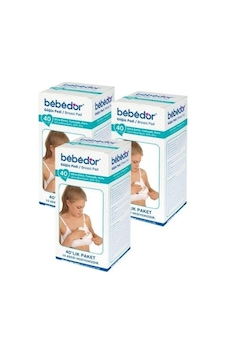 Bebedor Polietilen Dış Yüzeyli Göğüs Pedi 40 Lı 3 Paket Bebedor Polietilen Dış Yüzeyli Göğüs Pedi 40 Lı 3 Paket