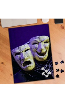 Gülen Ve Şaşkın Maske Resmi 240 Parça Puzzle Yapboz-69901 Gülen Ve Şaşkın Maske Resmi 240 Parça Puzzle Yapboz-69901