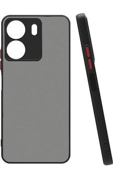 Xiaomi Poco C65 Uyumlu Kılıf Renkli Kenarlı Arkası Mat Yüzeyli Telefon Kılıfı Kapak