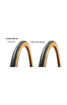Chaoyang 2 Adet 27X1 1/4 Dış Lastik Sarı Yanak (32-630) 1 Çift Chaoyang 2 Adet 27X1 1/4 Dış Lastik Sarı Yanak (32-630) 1 Çift