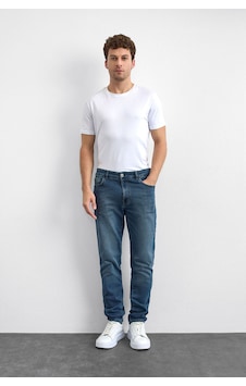 Back And Bond Lacivert Slim Fit Denim Pantolon Çok Renkli Back And Bond Lacivert Slim Fit Denim Pantolon Çok Renkli