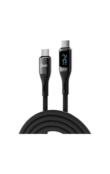 Juo 240w Dijital Led Ekranlı E-mark Çipli Pd 3.1 Usb Type-c To Type-c Hızlı Şarj Ve Data Kablosu 1 Metre Sku: Zeus8690010060372 Juo 240w Dijital Led Ekranlı E-mark Çipli Pd 3.1 Usb Type-c To Type-c Hızlı Şarj Ve Data Kablosu 1 Metre Sku: Zeus8690010060372