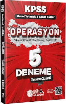 Eğit Akademi KPSS Genel Kültür Genel Yetenek Operasyon 5+1 Deneme - Mehmet Eğit Eğit Akademi KPSS Genel Kültür Genel Yetenek Operasyon 5+1 Deneme - Mehmet Eğit