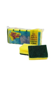 Sun Brite Oluklu Bulaşık Süngeri 5 Adet - 80'li Paket