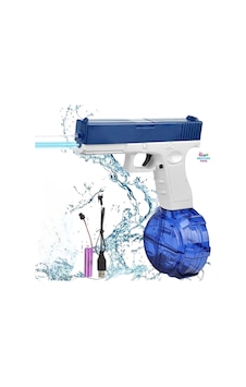 Elektrikli Otomatik Atış Yapan Işıklı Su Tabancası 10 Metre Menzilli 500 Ml. Depolu 20 Cm. Elektrikli Otomatik Atış Yapan Işıklı Su Tabancası 10 Metre Menzilli 500 Ml. Depolu 20 Cm.