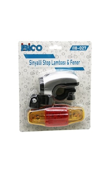 İbico İ18-027 Bisiklet Ve 2in1 5 Led Fener Pilli Sinyalli Stop Lamba Çok Renkli