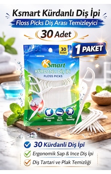 Hemengo Ksmart Kürdanlı Diş İpi 30 Adet Floss Picks Diş Arası Temizleyici 1 Paket Hmngobzs Hemengo Ksmart Kürdanlı Diş İpi 30 Adet Floss Picks Diş Arası Temizleyici 1 Paket Hmngobzs