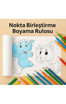 Hayvanlar Dünyası Nokta Birleştirme Boyama Rulosu 5 Metrelik Çocuk Aktivite Kağıdı Eğitici Ve Eğlenceli Boyama Rulosu Hayvanlar Dünyası Nokta Birleştirme Boyama Rulosu 5 Metrelik Çocuk Aktivite Kağıdı Eğitici Ve Eğlenceli Boyama Rulosu