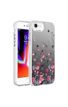Apple Uyumlu iPhone 7 Kılıf Desenli Zore Silver Sert Kapak Apple Uyumlu iPhone 7 Kılıf Desenli Zore Silver Sert Kapak