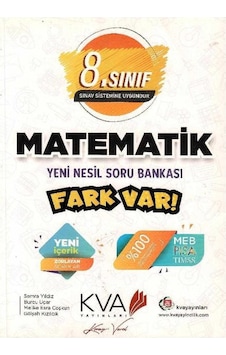 Koray Varol Yayınları 8. Sınıf Fark Var Matematik Soru Bankası Koray Varol Yayınları 8. Sınıf Fark Var Matematik Soru Bankası