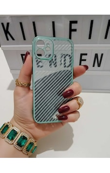 Apple Uyumlu iPhone 13 Pro Max Karbon Fiber Kılıf Modeli Yeşil Apple Uyumlu iPhone 13 Pro Max Karbon Fiber Kılıf Modeli Yeşil