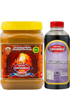 Bozkırlı Çavuşoğlu Kepekli Bozkır Tahini 930 G + Kozalak Pekmezi 1 KG Bozkırlı Çavuşoğlu Kepekli Bozkır Tahini 930 G + Kozalak Pekmezi 1 KG