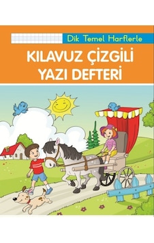 Kılavuz Çizgili Yazı Defteri Dik Temel Harflerle