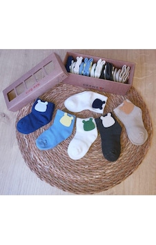Butik Kıpırık Baby Yeni Doğan Kutulu 6 Çift Unusex Bebek Çorabı-730 Lacivert Butik Kıpırık Baby Yeni Doğan Kutulu 6 Çift Unusex Bebek Çorabı-730 Lacivert