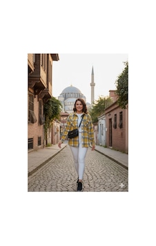 Polologin Butik Çabasız Şıklık: Klasik Kareli Oduncu Gömlek Sarı Sarı Polologin Butik Çabasız Şıklık: Klasik Kareli Oduncu Gömlek Sarı Sarı
