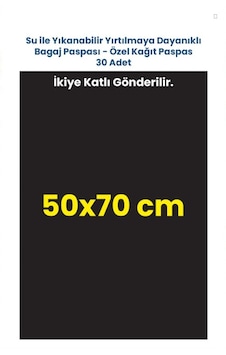 Suya Dayanıklı Yıkanabilir 50x70cm Siyah Baskısız Uyumlu Oto Paspas Kağıdı 30 Adet Suya Dayanıklı Yıkanabilir 50x70cm Siyah Baskısız Uyumlu Oto Paspas Kağıdı 30 Adet