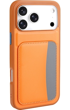 Apple Uyumlu iPhone 17 Pro Max Kılıf Kartlıklı Zore X-kart Silikon Kapak Turuncu Apple Uyumlu iPhone 17 Pro Max Kılıf Kartlıklı Zore X-kart Silikon Kapak Turuncu