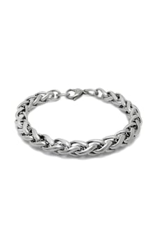 Chavin 8 Mm. 21 Cm. Gri Çelik Erkek Bileklik Dg36 Beyaz Chavin 8 Mm. 21 Cm. Gri Çelik Erkek Bileklik Dg36 Beyaz