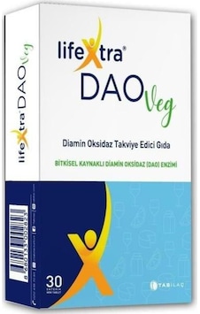 Lifextra Daoveg Diamin Oksidaz Takviye Edici Gıda 30 Tablet Lifextra Daoveg Diamin Oksidaz Takviye Edici Gıda 30 Tablet