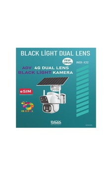 -x22 4g Dual Lens Black Light Esim Solar Kamera