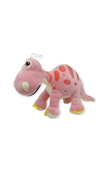 Sevimli Peluş Dinazor Turko Dino 35 Cm - Pembe Çok Renkli
