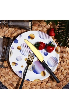 501-1 Ser.pasta Tabak Yuv. Purple 21 Cm Beyaz 501-1 Ser.pasta Tabak Yuv. Purple 21 Cm Beyaz