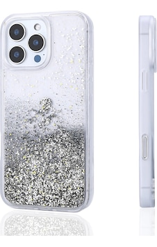 Apple Uyumlu iPad iPhone 16 Pro Max Kılıf Sıvılı Simli Şeffaf Arka Yüzey Zore Keto Silikon Kapak Gümüş Apple Uyumlu iPad iPhone 16 Pro Max Kılıf Sıvılı Simli Şeffaf Arka Yüzey Zore Keto Silikon Kapak Gümüş