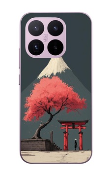 Xiaomi 17t Uyumlu Fuji Dağı Baskılı Silikon Kılıf
