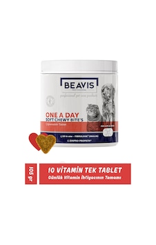 10'u 1 Arada Vitamin Günlük Kedi Köpek Multivitamin Çiğneme Tableti 105 Gr