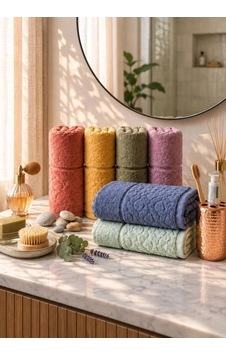 Home Ultra Yumuşak El Yüz Havlusu 50 90 %100 Pamuklu Çok Renkli