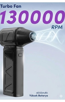 Mini Turbo Fan 130.000 Rpm Şarjlı 8000 Mah Batarya 4 Vitesli Taşınabilir Elektrikli Hava Üfleyici Kompresörü Lisinya Mini Turbo Fan 130.000 Rpm Şarjlı 8000 Mah Batarya 4 Vitesli Taşınabilir Elektrikli Hava Üfleyici Kompresörü Lisinya