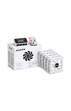 Ausen Kontrolcü Kumanda 5 Adet Beyaz Rgb Fan Set Ausen Kontrolcü Kumanda 5 Adet Beyaz Rgb Fan Set