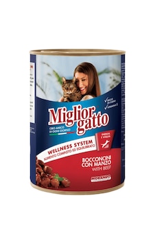 Miglior Gatto Biftekli Chunks Kedi Konserve 405g 24'lü Miglior Gatto Biftekli Chunks Kedi Konserve 405g 24'lü
