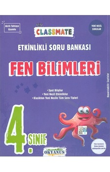 4. Sınıf Classmate Fen Bilimleri Etkinlikli Soru Bankası -  Okyanus Eğitim