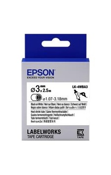 Epson Lk-4yba3 Sarı Üzeri Siyah Makaron 1,07-3,18 Mm Çap 2,5metre Epson Lk-4yba3 Sarı Üzeri Siyah Makaron 1,07-3,18 Mm Çap 2,5metre