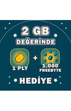 1.000 FreeByte + 1 PLY (2 GB Değerinde)