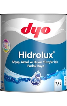 Dyo Hidrolüx 2,5 Litre Beyaz Su Bazlı Ahşap Metal Boyası (352427002)