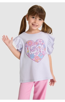 U.s. Polo Assn. Kız Çocuk Lila Tişört 50325657-vr034 U.s. Polo Assn. Kız Çocuk Lila Tişört 50325657-vr034