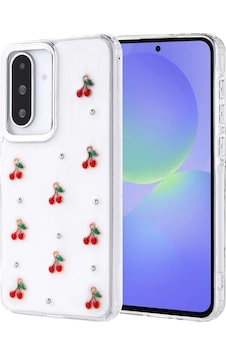 Samsung Uyumlu Galaxy A36 Kılıf Airbag Tasarımlı Simli Şeffaf Zore Kutup Kapak Kiraz Samsung Uyumlu Galaxy A36 Kılıf Airbag Tasarımlı Simli Şeffaf Zore Kutup Kapak Kiraz