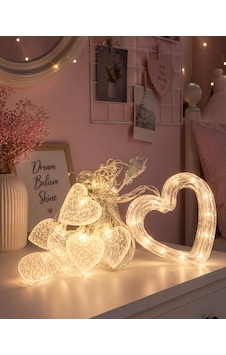 Kalp Figürlü Led Neon Dekor Işığı Romantik Ortam Aydınlatması Kalp Figürlü Led Neon Dekor Işığı Romantik Ortam Aydınlatması
