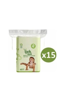 Ipek Çocuk Ipek Organik Bebek Temizleme Pamuğu X 15 Paket