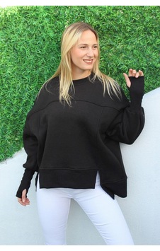 Rouge Basic Şardonlu Üç İplik Parçalı Sweatshirt Çok Renkli Rouge Basic Şardonlu Üç İplik Parçalı Sweatshirt Çok Renkli