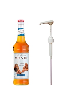 Monin Şekersiz Karamel 700ml Şurup + Monin Şurup Pompası