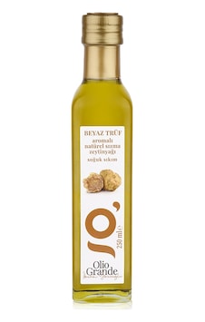 Olio Grande Soğuk Sıkım Beyaz Trüf Aromalı Natürel Sızma Zeytinyağı 250 ML Olio Grande Soğuk Sıkım Beyaz Trüf Aromalı Natürel Sızma Zeytinyağı 250 ML
