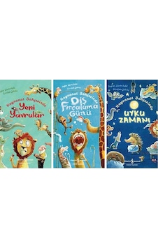 Hayvanat Bahçesinde -diş Fırçalama Günü-uyku Zamanı-yeni Yavrullar 3 Kitap 1 Arada