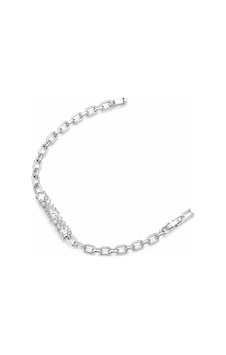 Balenbi Jewelry Gümüş Renk Baget Ve Zirkon Taş Detaylı Paslanmaz Çelik Kadın Bileklik 1205 Balenbi Jewelry Gümüş Renk Baget Ve Zirkon Taş Detaylı Paslanmaz Çelik Kadın Bileklik 1205