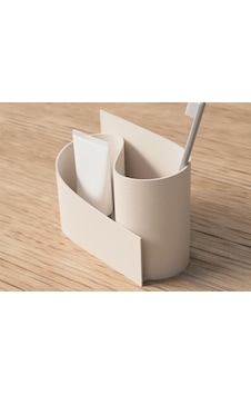 3d Baskı Kavisli Diş Fırçası Ve Küçük Eşya Tutucu Masa Ve Banyo Organizeri Modern Minimal Düzenleyici - Krem Açık Altın 3d Baskı Kavisli Diş Fırçası Ve Küçük Eşya Tutucu Masa Ve Banyo Organizeri Modern Minimal Düzenleyici - Krem Açık Altın